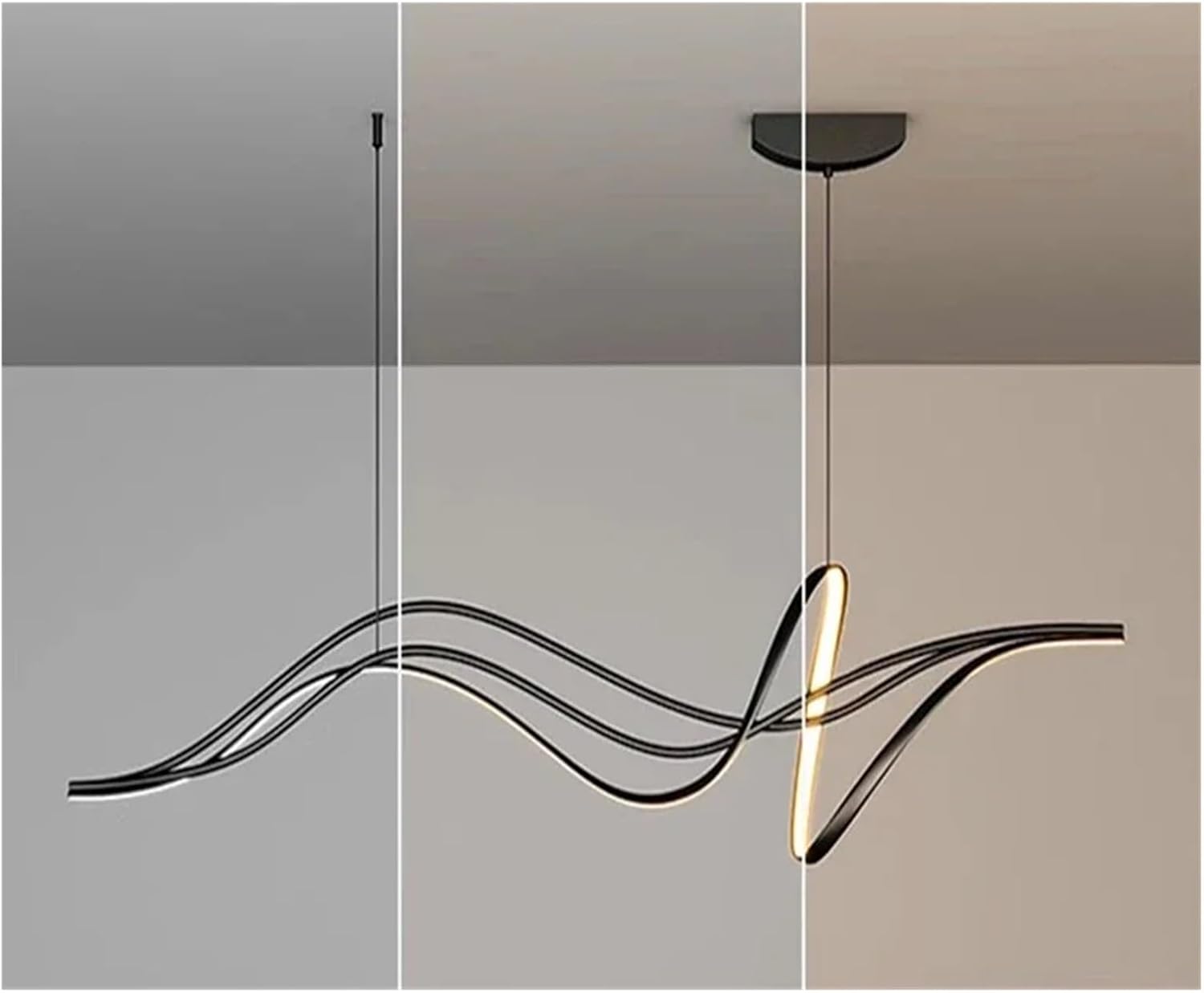 Modern Minimalist LED Pendant Light for Dining Room and Centerpiece Lighting