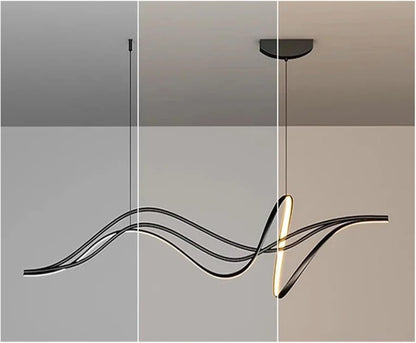 Modern Minimalist LED Pendant Light for Dining Room and Centerpiece Lighting