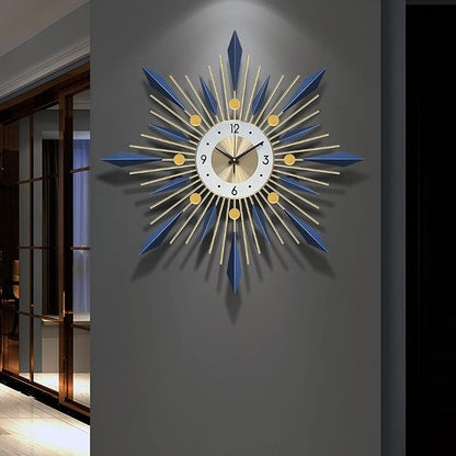 Large Round Wall Clock with Silent Movement and Easy Read Display