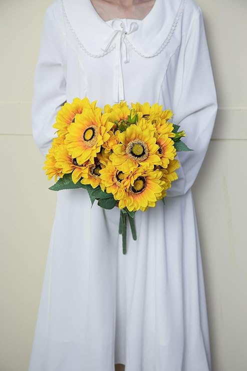 🌻✨ Modern Sunflower Decorative Accent Sculpture | Minimalist Room Ornament 🌿💫