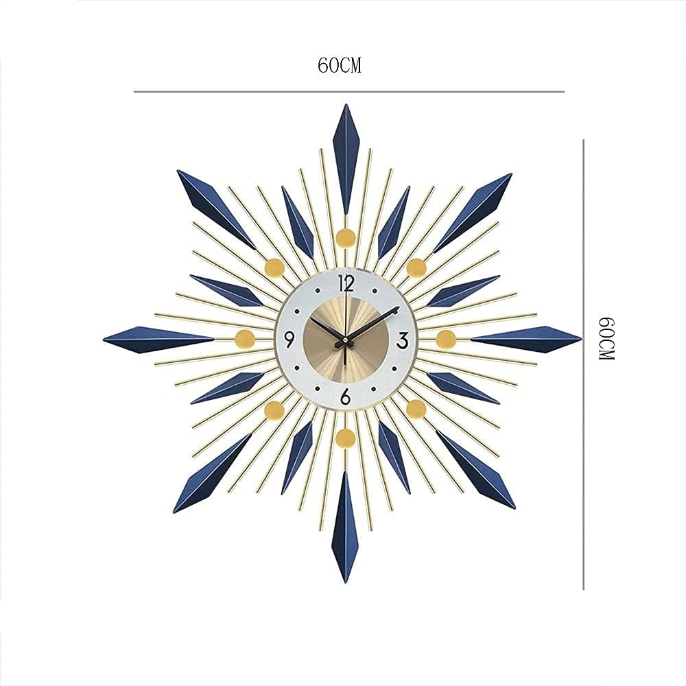 Large Round Wall Clock with Silent Movement and Easy Read Display