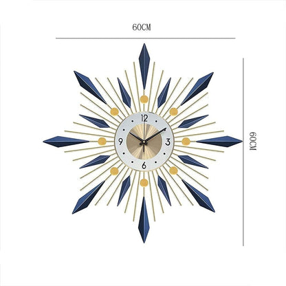 Large Round Wall Clock with Silent Movement and Easy Read Display