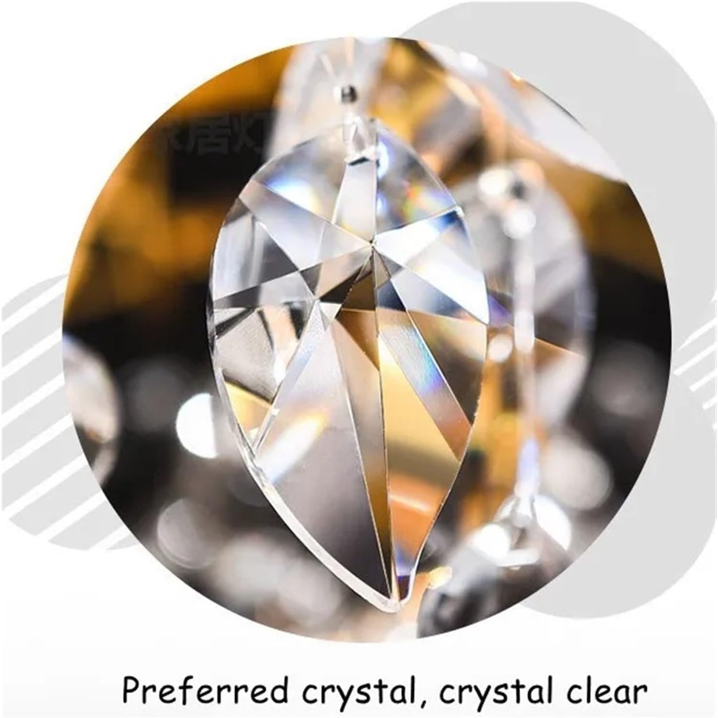 Modern Luxury Crystal LED Chandelier Pendant Light Fixture for Elegant Home Decor