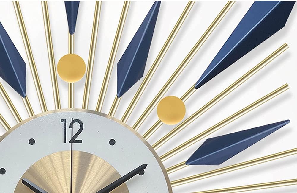 Large Round Wall Clock with Silent Movement and Easy Read Display