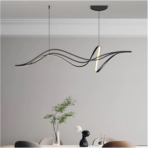 Modern Minimalist LED Pendant Light for Dining Room and Centerpiece Lighting