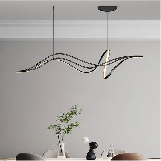 Modern Minimalist LED Pendant Light for Dining Room and Centerpiece Lighting