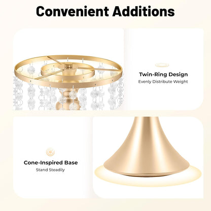 💎 Crystal Centerpiece Stand ✨ | Elegant Wedding Table Decor 💍🌿