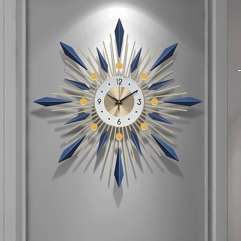 Large Round Wall Clock with Silent Movement and Easy Read Display