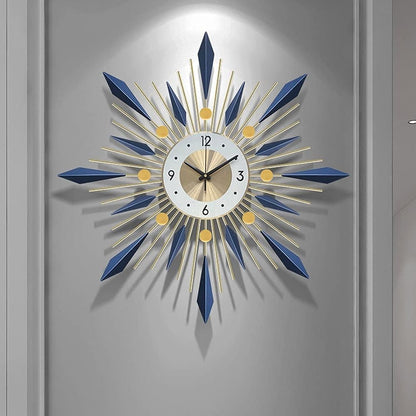 Large Round Wall Clock with Silent Movement and Easy Read Display