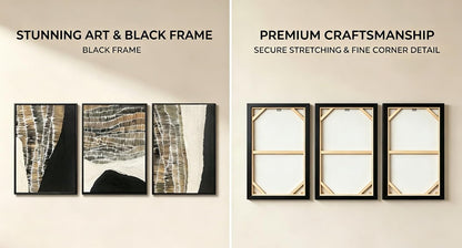 🎨✨ Abstract Wall Art Painting 🖤 | Textured Hand-Painted Canvas 🏡💫v