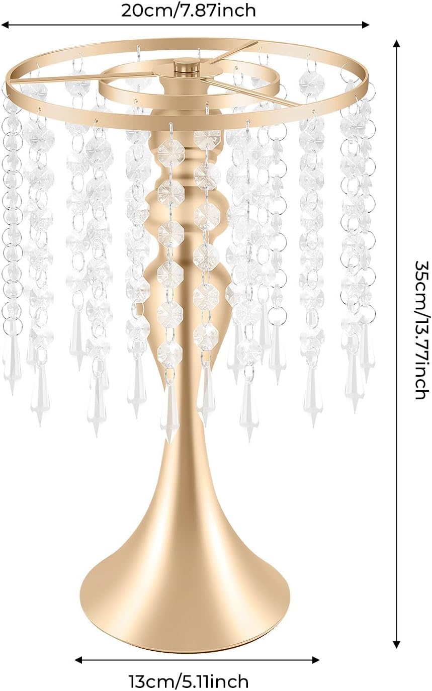 💎 Crystal Centerpiece Stand ✨ | Elegant Wedding Table Decor 💍🌿