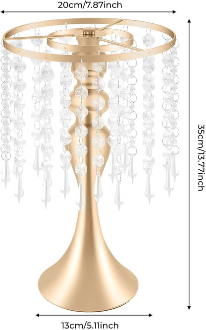 💎 Crystal Centerpiece Stand ✨ | Elegant Wedding Table Decor 💍🌿