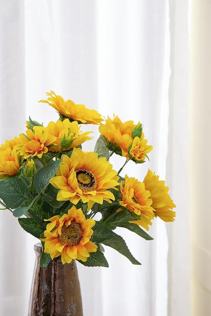 🌻✨ Modern Sunflower Decorative Accent Sculpture | Minimalist Room Ornament 🌿💫