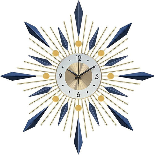 Large Round Wall Clock with Silent Movement and Easy Read Display