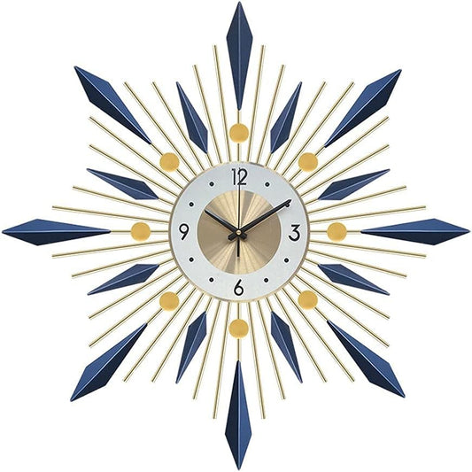 Large Round Wall Clock with Silent Movement and Easy Read Display