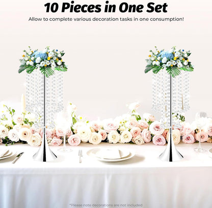 💎✨ Crystal Wedding Centerpiece Decor | Elegant Table Vase Ornament 🏡💫