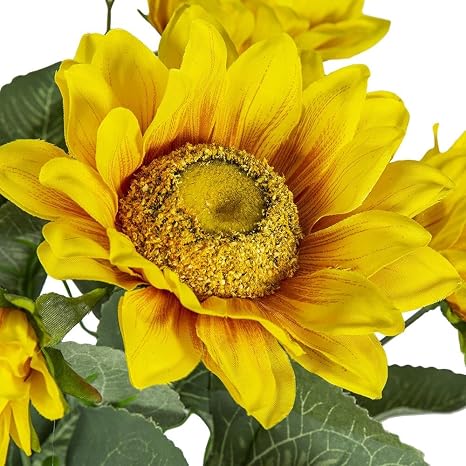 🌻✨ Modern Sunflower Decorative Accent Sculpture | Minimalist Room Ornament 🌿💫