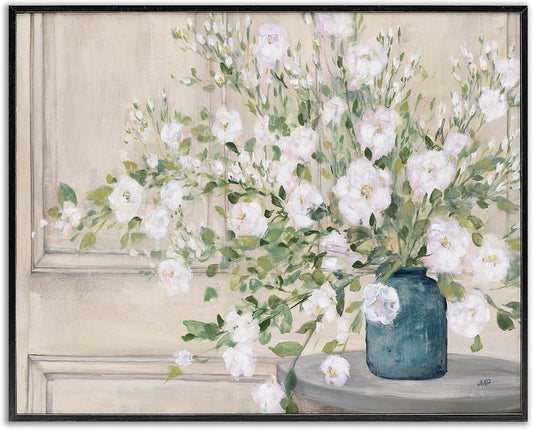 🌸 Floral Tabletop Painting Decor 🎨✨ | Geranium Art Wall & Desk Accent 🏡💫