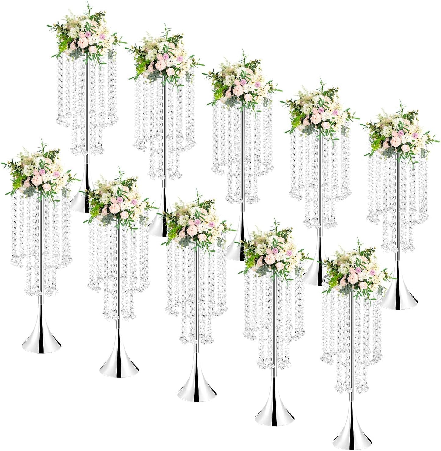 💎✨ Crystal Wedding Centerpiece Decor | Elegant Table Vase Ornament 🏡💫
