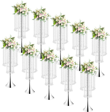 💎✨ Crystal Wedding Centerpiece Decor | Elegant Table Vase Ornament 🏡💫