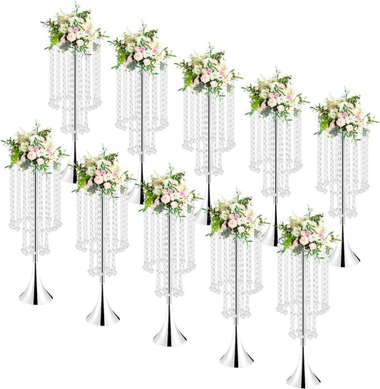 💎✨ Crystal Wedding Centerpiece Decor | Elegant Table Vase Ornament 🏡💫