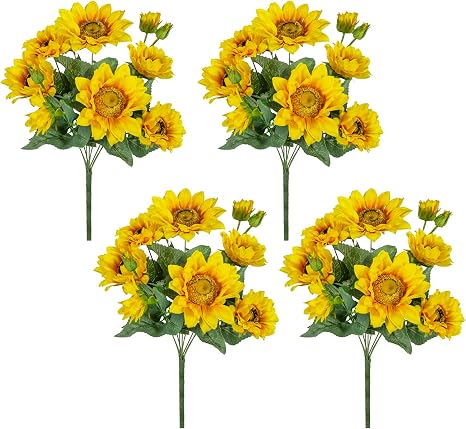 🌻✨ Modern Sunflower Decorative Accent Sculpture | Minimalist Room Ornament 🌿💫