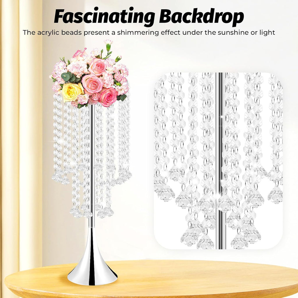 💎✨ Crystal Wedding Centerpiece Decor | Elegant Table Vase Ornament 🏡💫