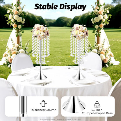💎✨ Crystal Wedding Centerpiece Decor | Elegant Table Vase Ornament 🏡💫